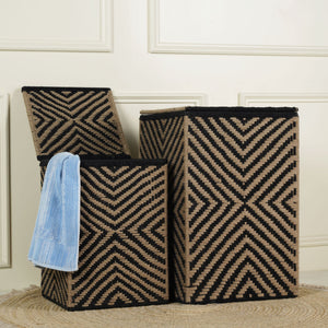 The Black Current - Combo of Kids and Adult Laundry baskets and Tray (3 products)
