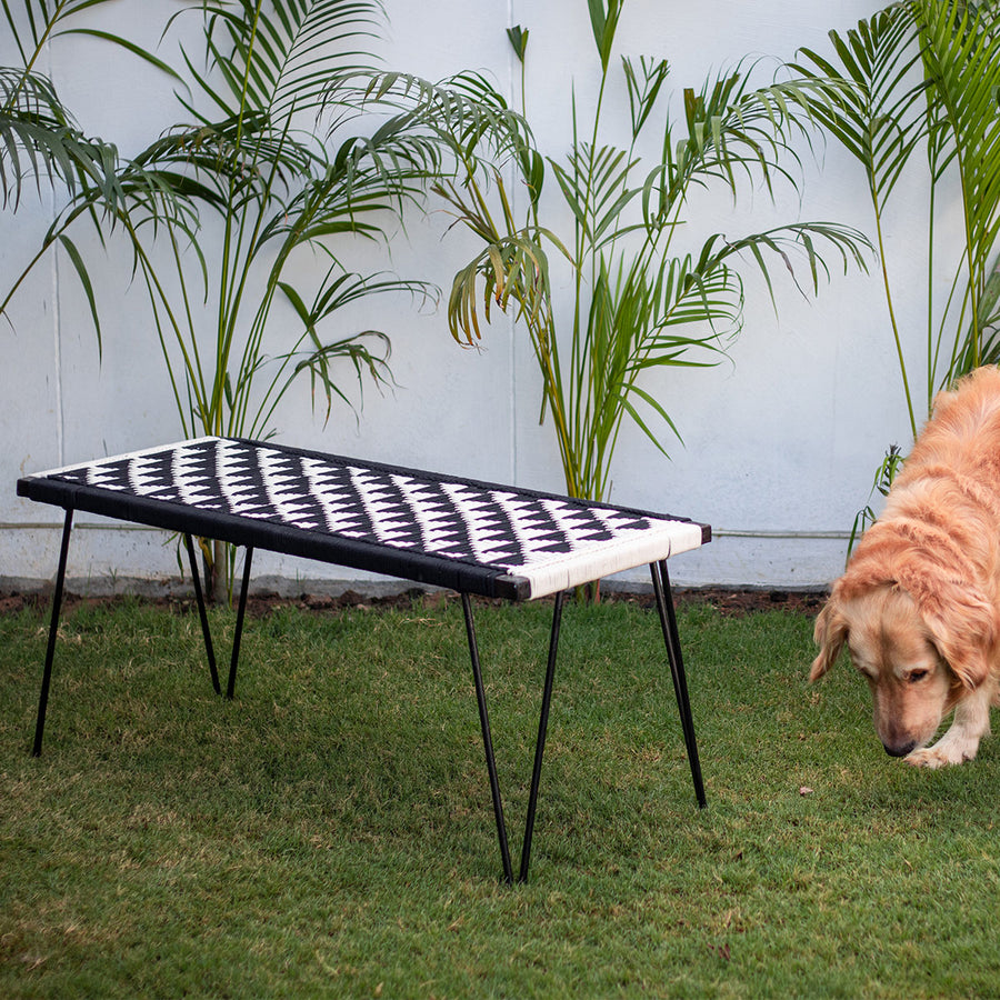 Tri Galore Recycled Cotton Metal Bench