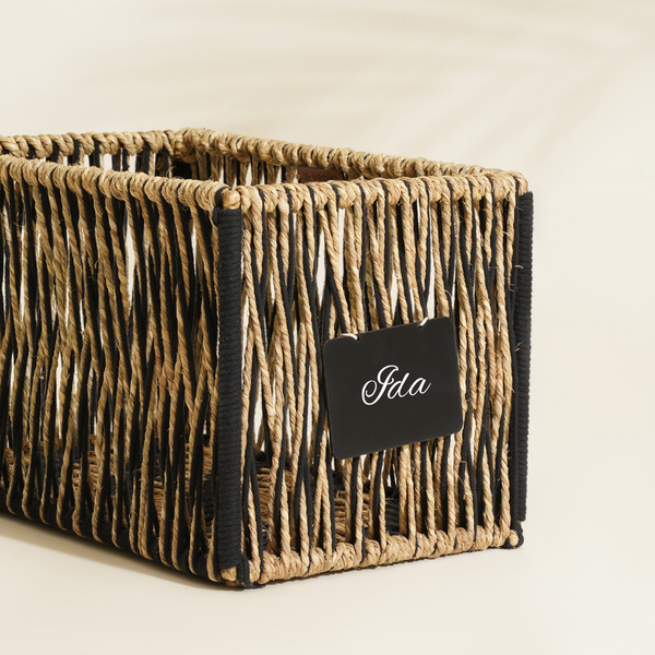 Toy Organiser with Personalised Tag - Black