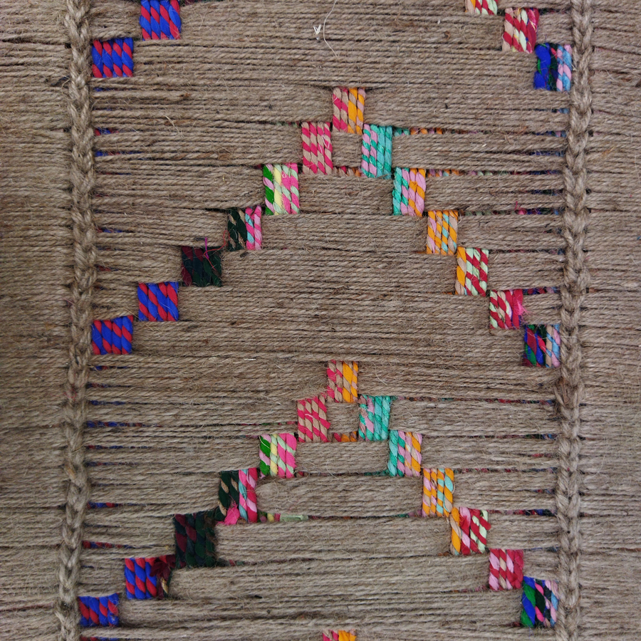 Rangeen Jute & Textile Wooden Bench