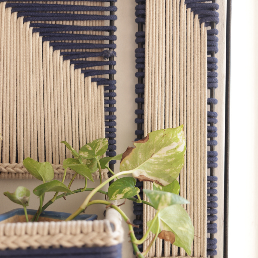 Noir Recycled Cotton Wall Organizer