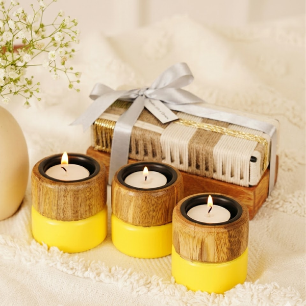 Sunshine Yellow Colorpop Tealight Holders