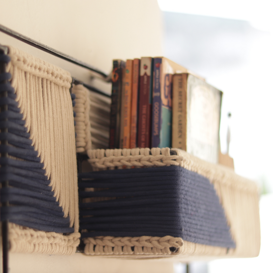 Noir Recycled Cotton Wall Organizer
