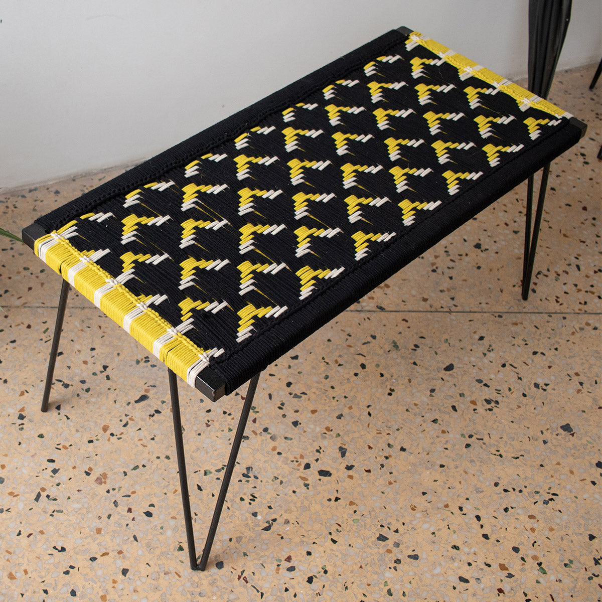 Busy Bee Recycled Cotton Metal Bench