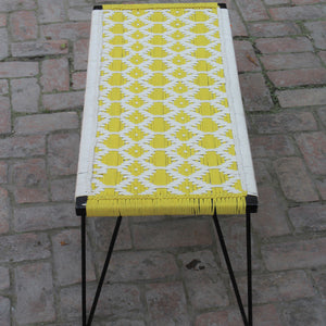 Parrotfinch Recycled Cotton Metal Bench