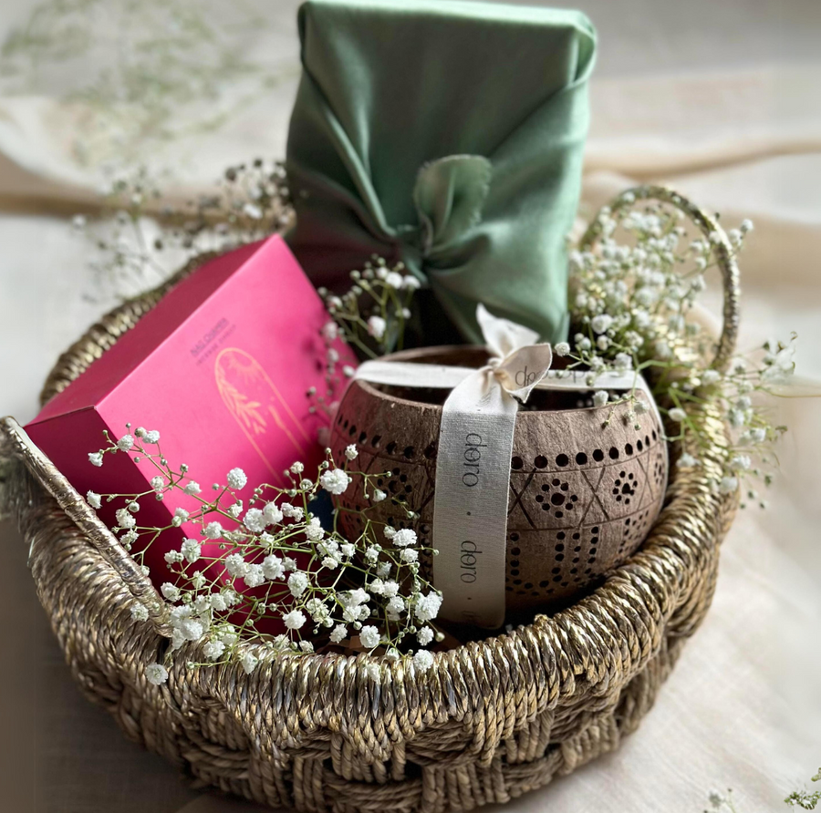 Sage Green Gift Basket