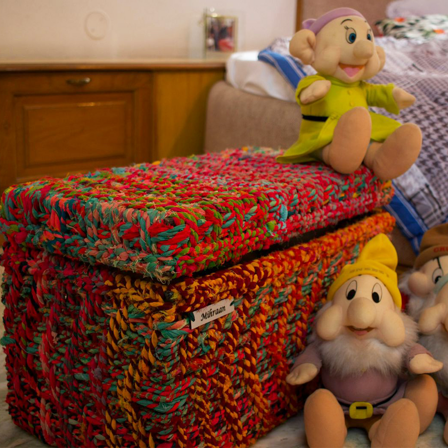 Bano Upcycled Textile Trunk