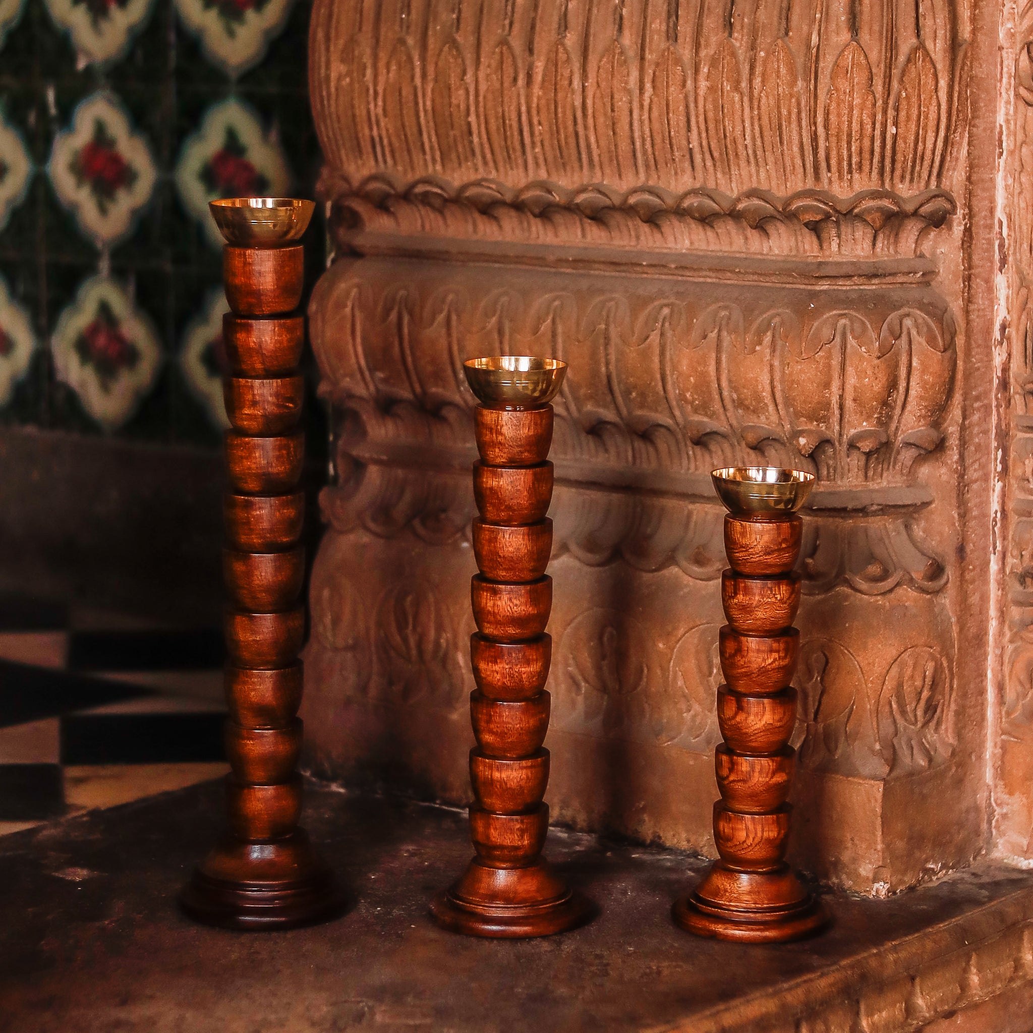 Rustic Glow Candlestands