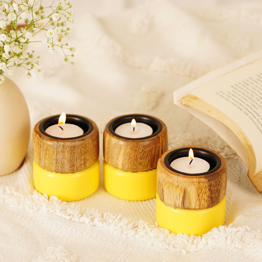 Sunshine Yellow Colorpop Tealight Holders