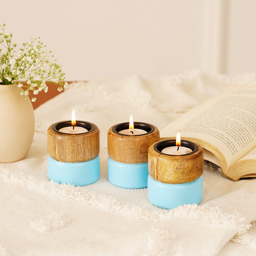 Azure Colorpop Tealight Holders