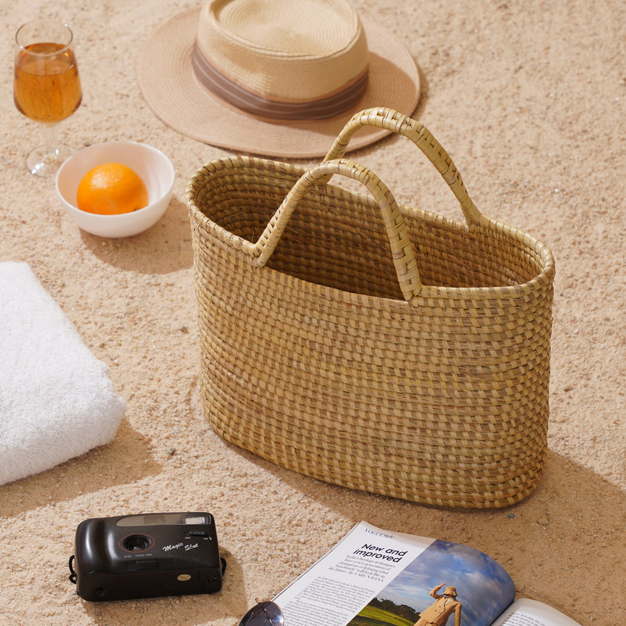 Ananya Moonj Grass Tote Bag - Natural