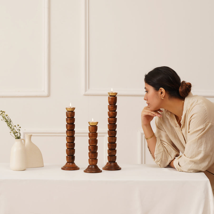 Rustic Glow Candlestands