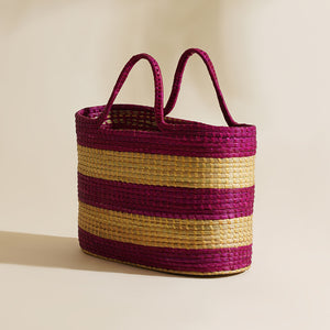 Ananya Moonj Grass Tote Bag - Magenta