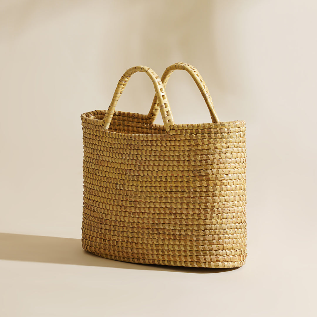 Ananya Moonj Grass Tote Bag - Natural