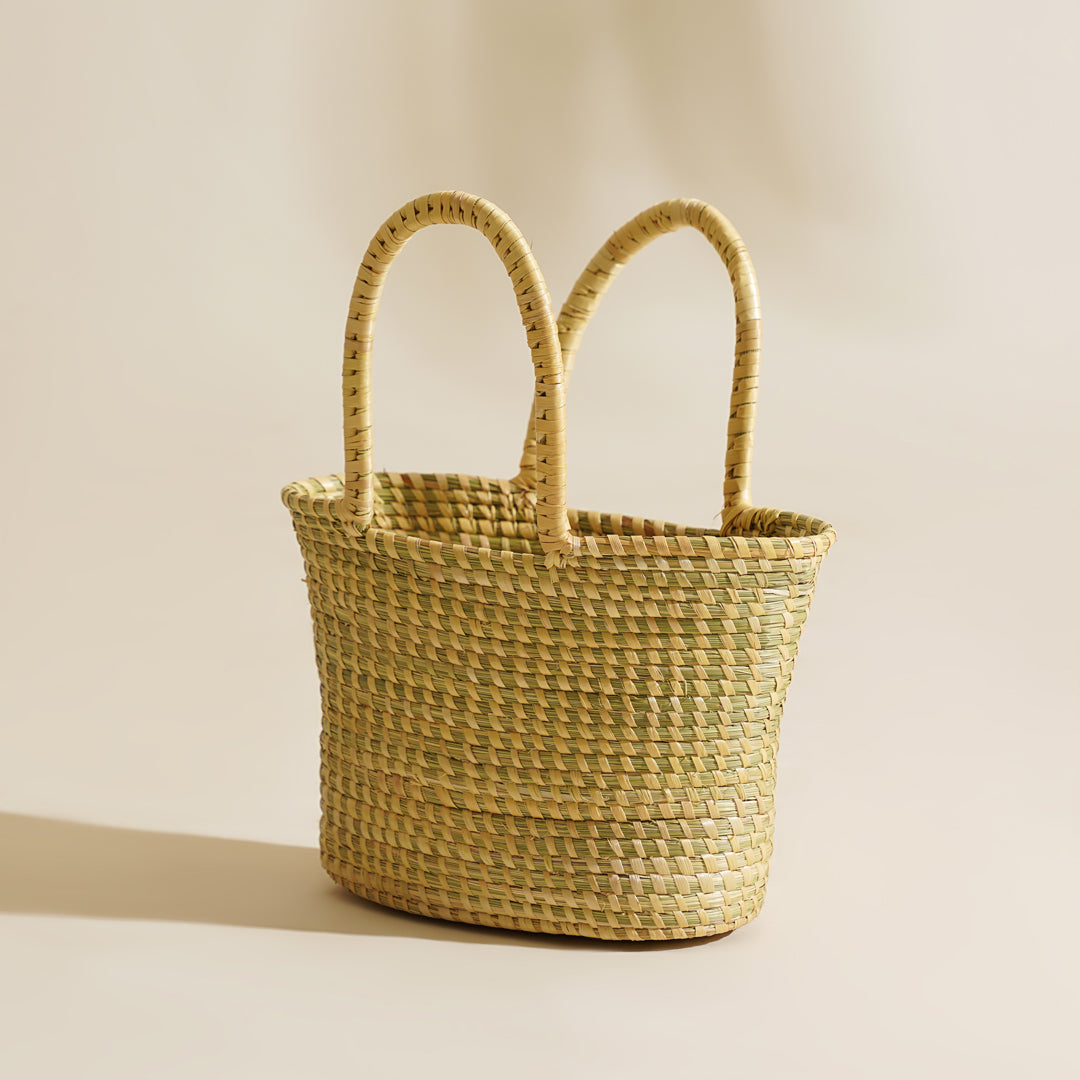 Veda Moonj Grass Bag - Beige