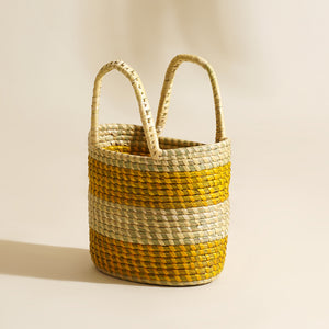 Sattava Moonj Grass Bag - Yellow