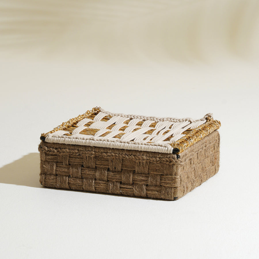 Luxe Layer White & Gold Gift Box