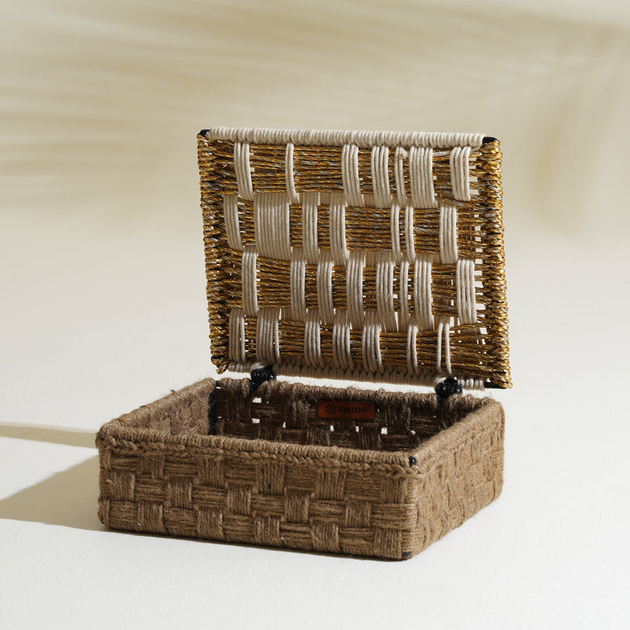 Luxe Layer White & Gold Gift Box