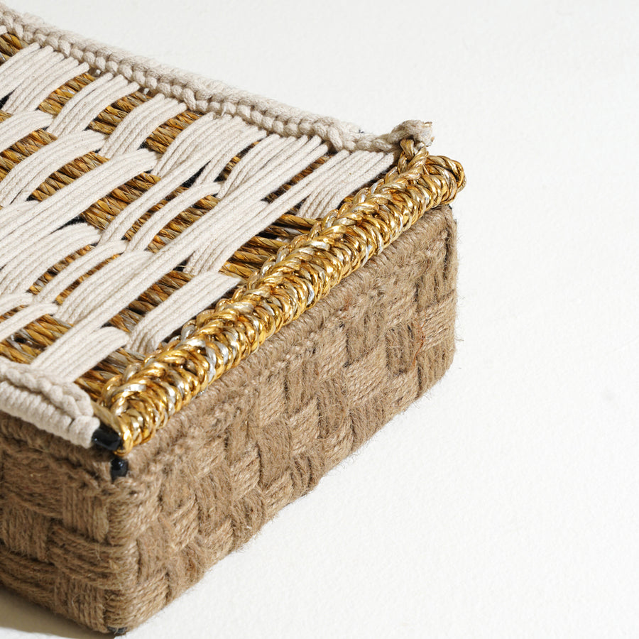 Luxe Layer White & Gold Gift Box
