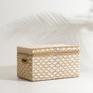 Taara White and Gold Trunk