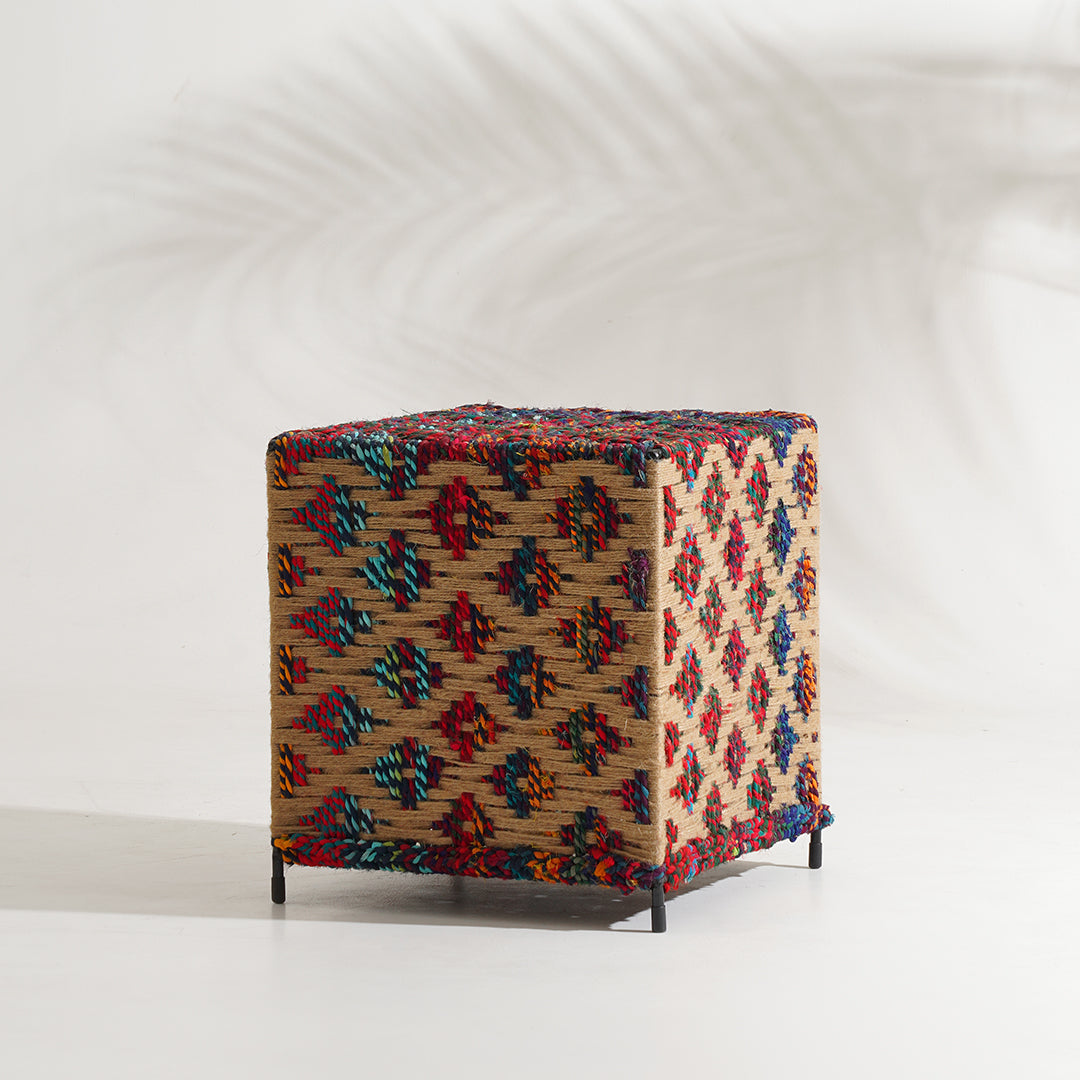Peacock Jute & Textile Light Box