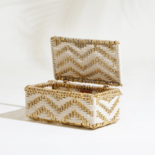 Heera White & Gold Box