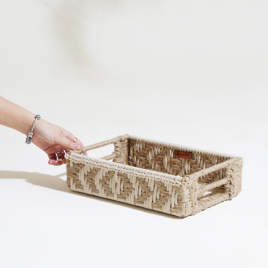 Heera Natural Jute Tray