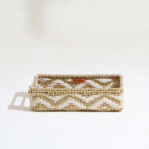 Chevron Upcycled Plastic Tray