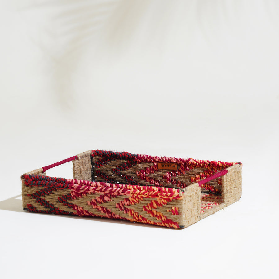 Flame Upcycled Textile Tray