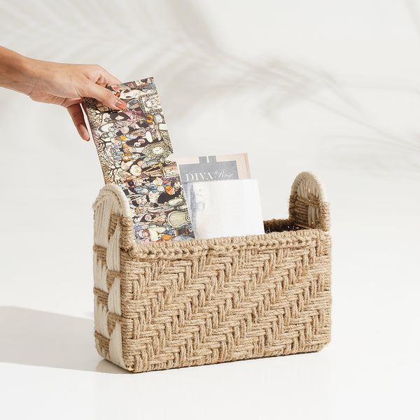 Rustic Reverie Magazine Organizer