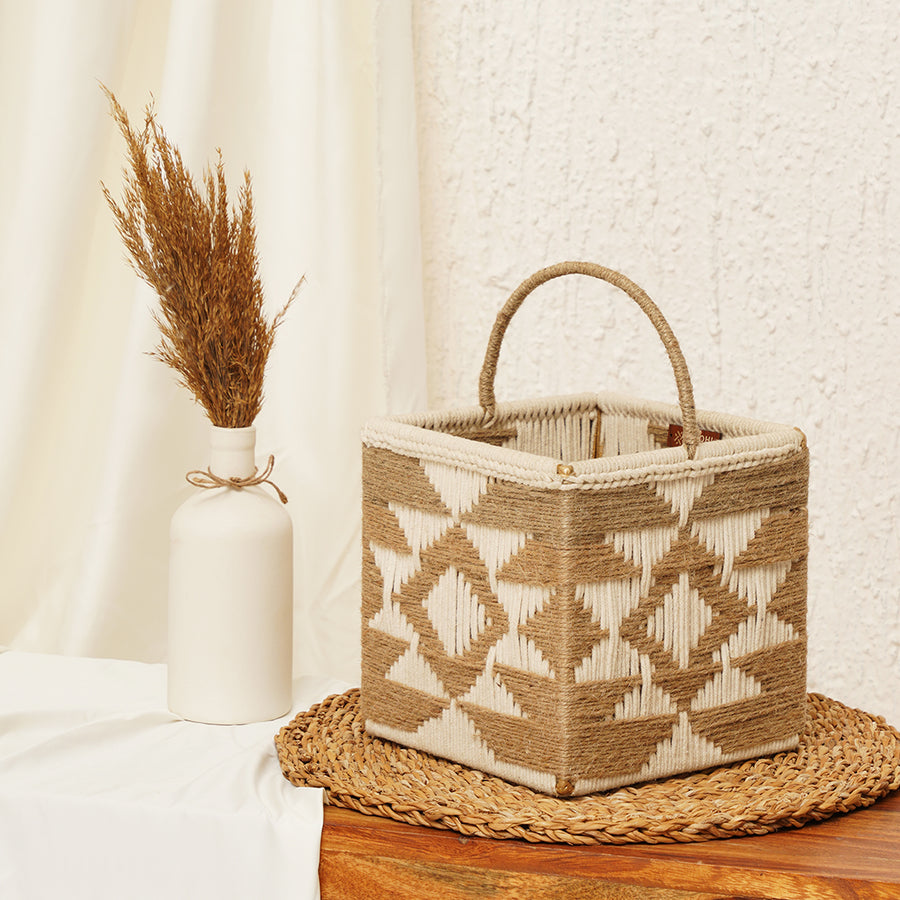 Cotton & Jute Tribal Basket