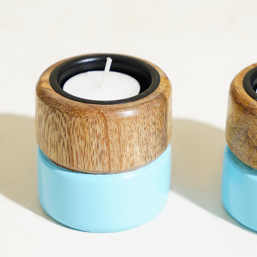 Azure Colorpop Tealight Holders