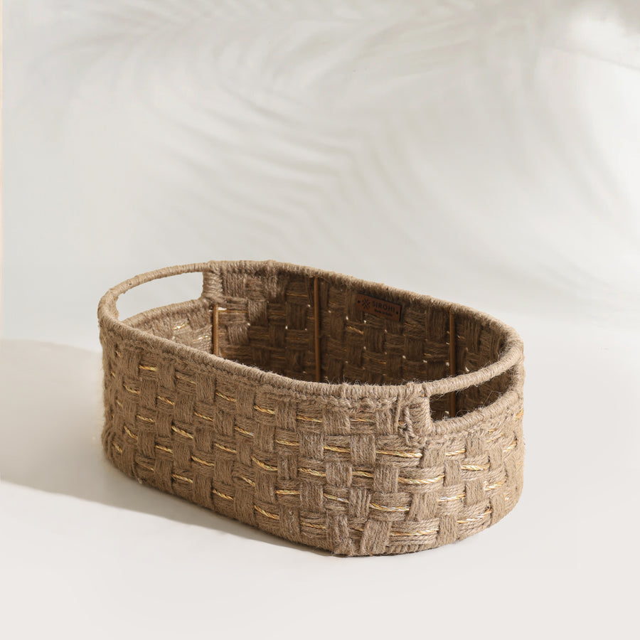 Bloom Oval Jute Tray