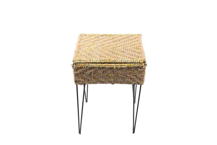 Jute Upcycled Plastic Box Stand
