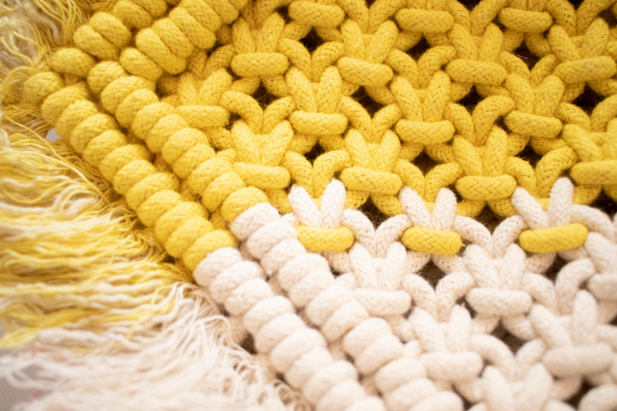 Moon Shell Cotton Macrame Sling Bag