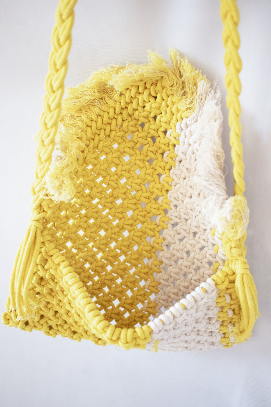 Moon Shell Cotton Macrame Sling Bag