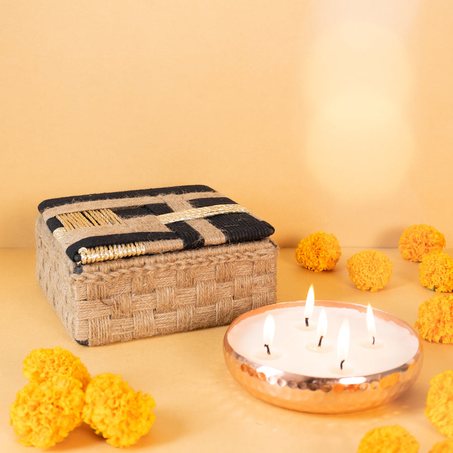 Sage Casket with Urli Candle