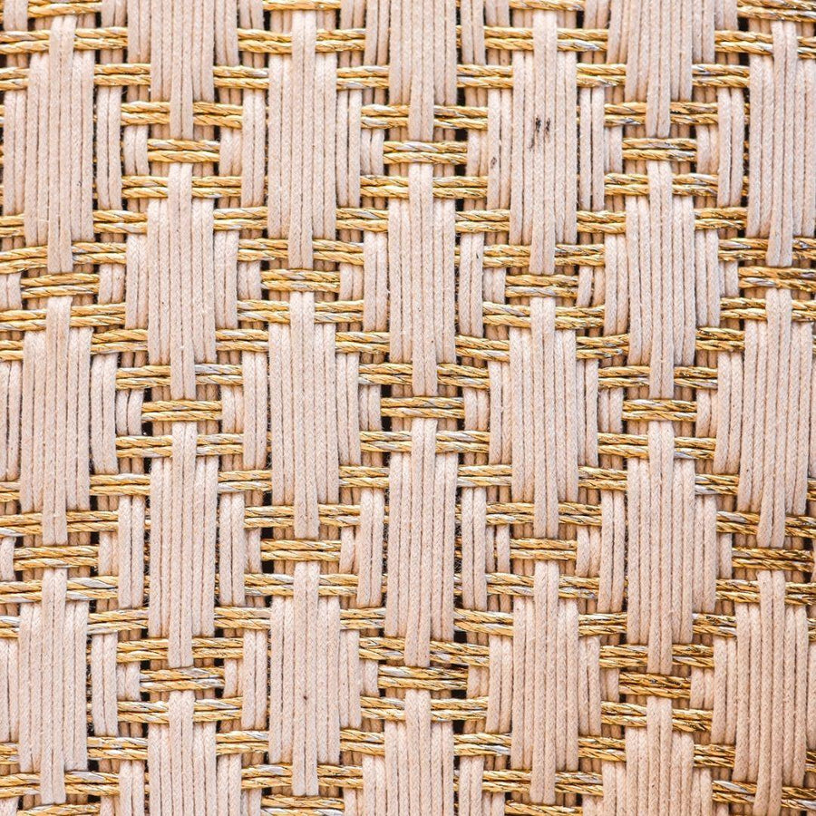 Taara White and Gold Trunk - Sirohi.org - Colour_Gold, Purpose_Storage, Rope Material_Plastic Waste, Rope Material_Recycled Cotton
