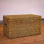 American Bittern Jute Trunk - Sirohi.org - Colour_Gold, Colour_Jute Beige, Purpose_Storage, Rope Material_Natural Jute Fibre