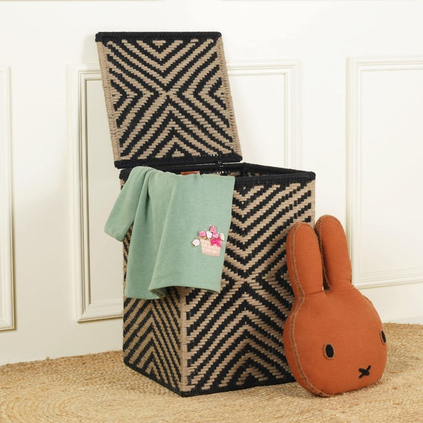 Jigsaw Macrame Laundry Basket