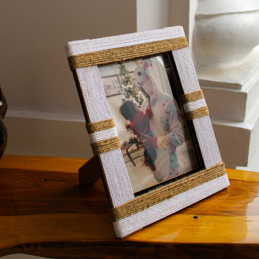 Breeze Jute & Cotton Photo Frame