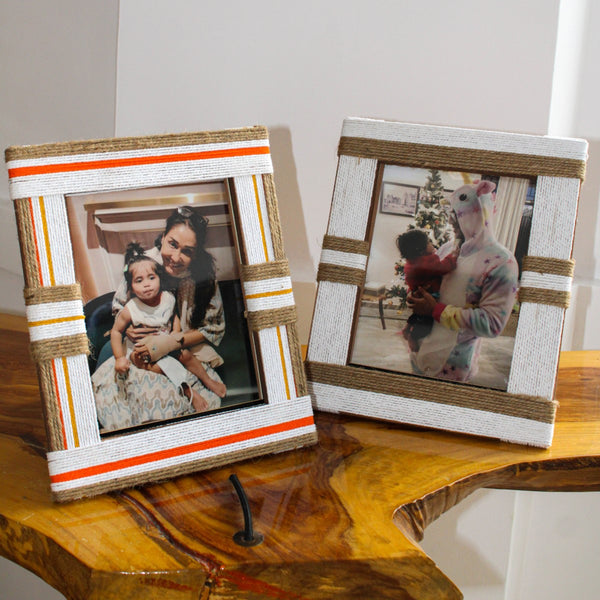 Breeze Jute & Cotton Photo Frame