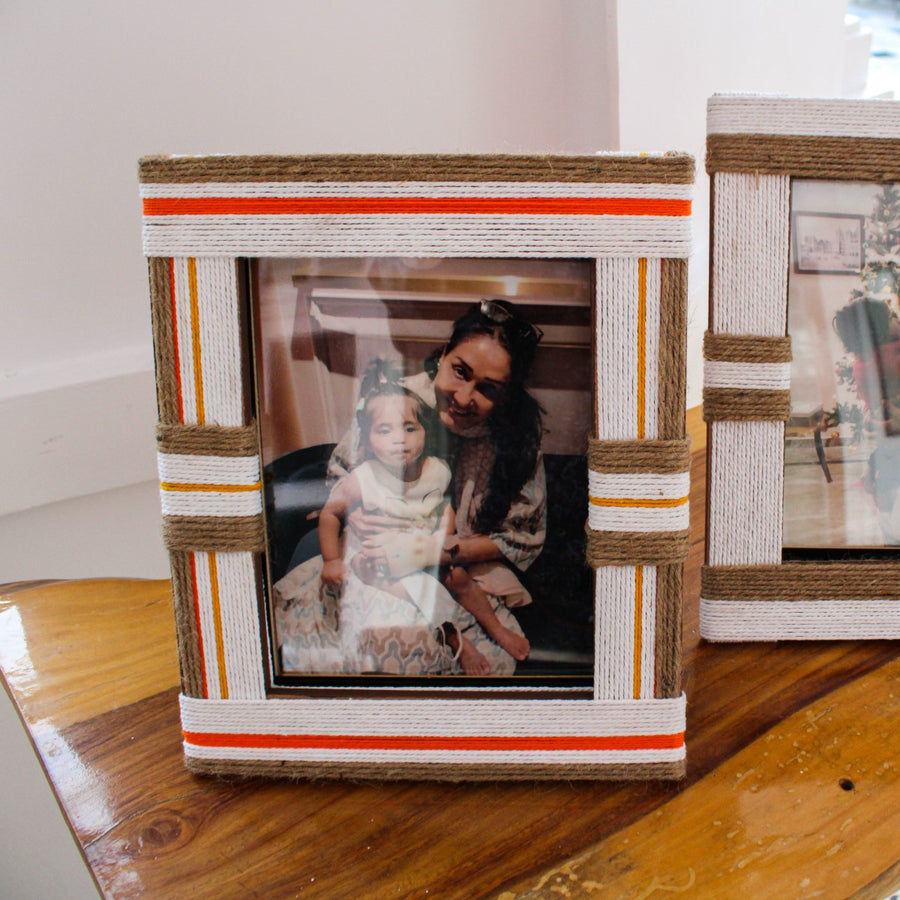 Breeze Jute & Cotton Photo Frame