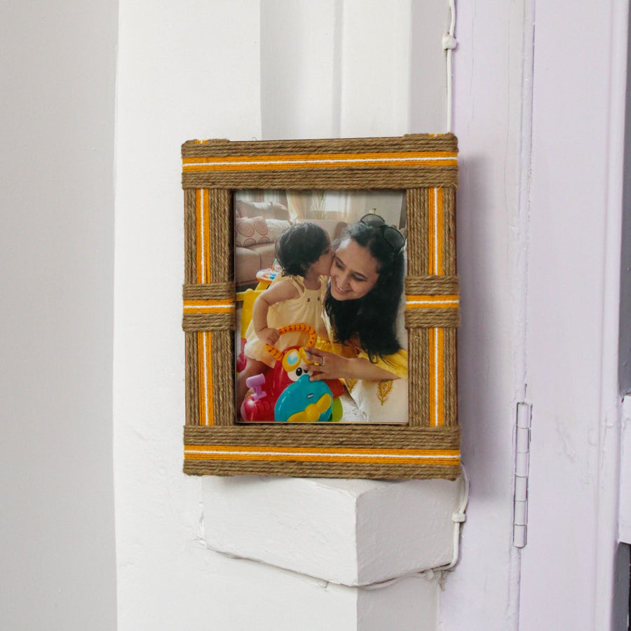 Stories Jute & Cotton Photo Frame