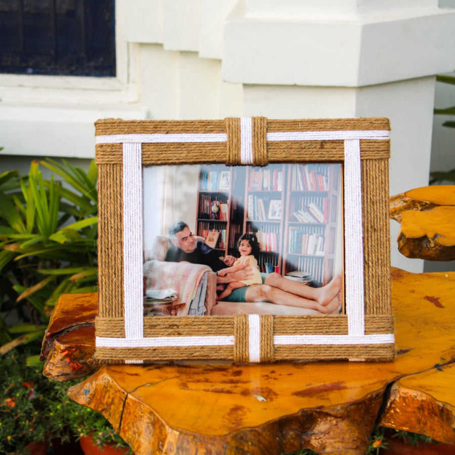 Breeze Jute & Cotton Photo Frame