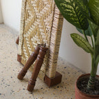 Golden Pheasant Wooden Bench