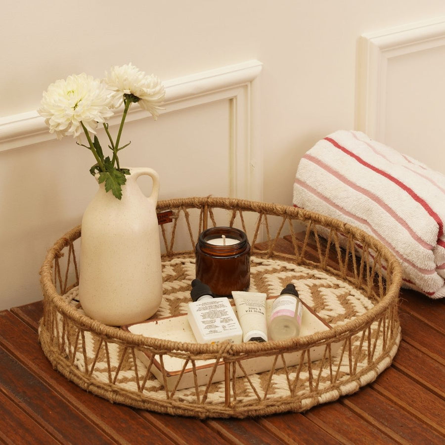 Radha Jute & Cotton Tray