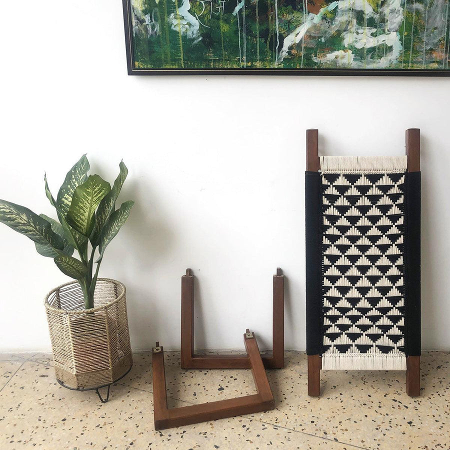 Tri Galore Recycled Cotton Wooden Bench