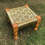 Anjuri's Charm Upcycled Gold Plastic Stool