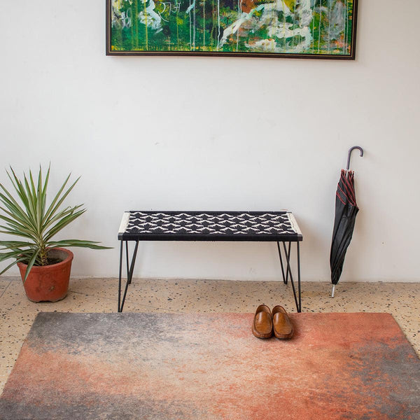 Birdy Recycled Cotton Metal Bench